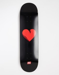 Скейтборд с изображением сердца SWEET SKTBS - 8.375 дюйма - Черный