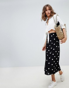 Юбка миди Free People retro love - Черный