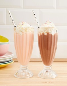 Набор из 4 стаканов для молочных коктейлей Temerity Jones - Очистить