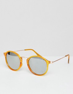 Круглые солнцезащитные очки Prettylittlething - Коричневый
