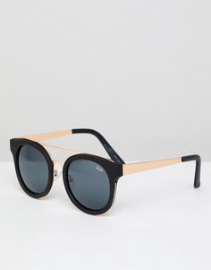 Солнцезащитные очки с планкой Quay Australia - Черный