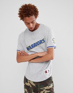 Серая футболка в стиле ретро Mitchell & Ness NBA Golden State Warriors - Серый