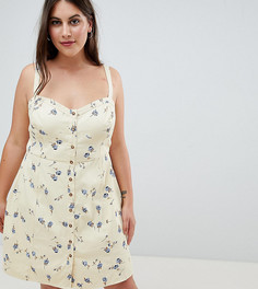 Сарафан с цветочным принтом ASOS DESIGN Curve - Мульти