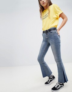 Расклешенные джинсы с ремнем Daisy Street - Синий
