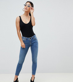 Синие джинсы скинни с заниженной талией ASOS DESIGN Petite Whitby - Синий