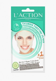 Маска для лица LAction Laction SPA огуречная очищающая Cucumber Purifying SPA Mask, 20 г
