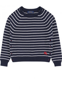 Пуловер из смеси хлопка и кашемира в полоску Polo Ralph Lauren