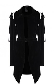 Удлиненный жакет с поясом и завязками на плечах Ann Demeulemeester