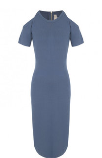 Однотонное платье-миди с разрезами на плечах MICHAEL Michael Kors