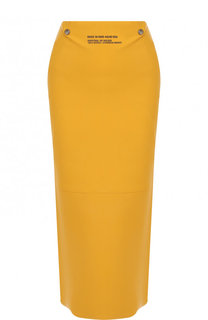 Однотонная юбка-миди с надписями CALVIN KLEIN 205W39NYC