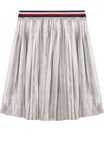 Плиссированная юбка с металлизированной отделкой и эластичным поясом Tommy Hilfiger