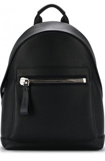 Кожаный рюкзак с внешним карманом на молнии Tom Ford