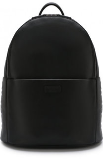 Однотонный кожаный рюкзак Giorgio Armani