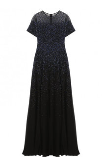 Приталенное шелковое платье-макси Escada