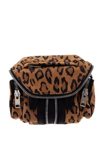 Кожаная сумка с леопардовым принтом Alexander Wang