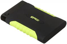 Внешний жесткий диск Silicon Power Armor A15 1TB 2.5" (черно-зеленый)