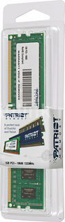 Модуль памяти PATRIOT PSD31G133381 DDR3 - 1Гб 1333, DIMM, Ret Патриот