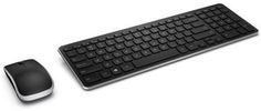 Комплект (клавиатура+мышь) DELL KM714 ENG, USB, беспроводной, черный [580-aciu]