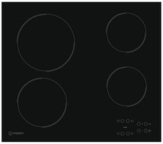 Варочная панель INDESIT RI 161 C, Hi-Light, независимая, черный
