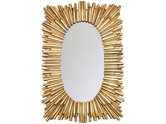 Настенное зеркало «мемфис» (object desire) золотой 66x102x6 см.
