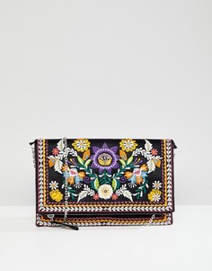 Клатч с вышивкой New Look - Черный