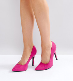 Туфли-лодочки для широкой стопы из искусственной замши New Look - Розовый