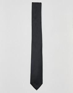 Строгий шелковый галстук michael kors - Черный
