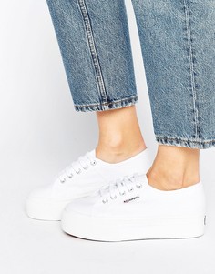 Superga 2790 Flatform Trainers In White - Белый