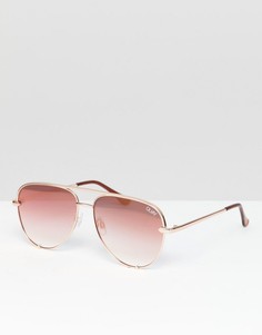 Солнцезащитные очки-авиаторы Quay Australia X Desi - Розовый