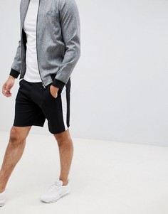 Черные шорты с полосками по бокам Pull&Bear - Черный Pull&;Bear