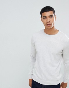 Светло-серый трикотажный джемпер Pull&Bear Join Life - Серый Pull&;Bear