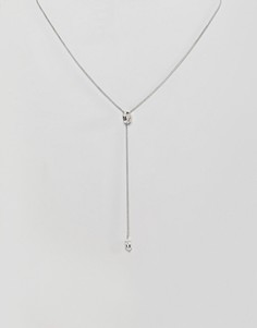 Ожерелье с кристаллами Swarovski от Krystal London Navette - Очистить