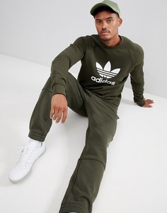 Зеленый свитшот adidas Originals DM7834 - Зеленый