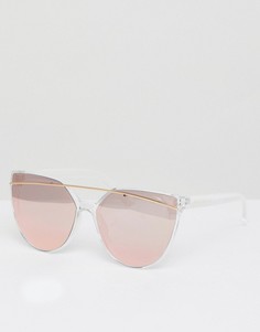 Солнцезащитные очки кошачий глаз с верхней планкой South Beach - Золотой