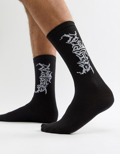 Черные носки с логотипом Fairplay - Черный
