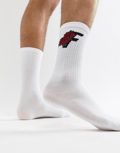 Белые носки с логотипом Fairplay Rose - Белый