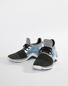 Голубые кроссовки с эффектом металлик Kurt Geiger Linford - Синий