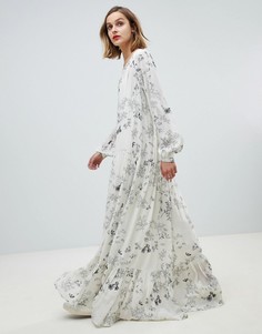 Платье макси с цветочным принтом Essentiel Antwerp - Белый