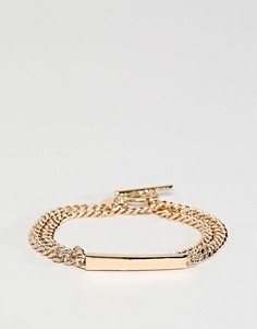 Chained & Able wrap id bracelet in gold - Золотой