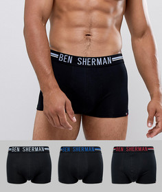 3 пары боксеров-брифов Ben Sherman - Черный
