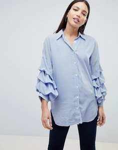 Рубашка в полоску AX Paris - Синий
