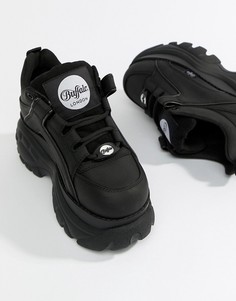 Низкие черные кроссовки на платформе Buffalo Classic - Черный