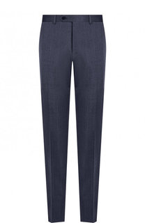 Шерстяные брюки прямого кроя Canali
