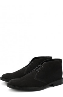 Замшевые ботинки на шнуровке Tod’s