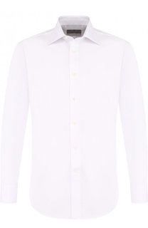Хлопковая сорочка с воротником кент Canali