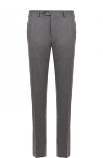 Шерстяные брюки прямого кроя Canali