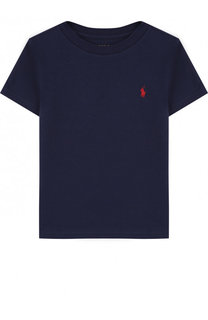 Хлопковая футболка с логотипом бренда Polo Ralph Lauren