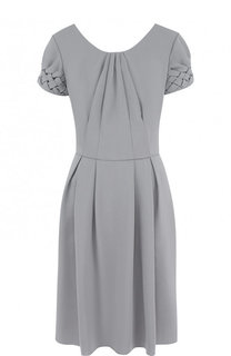 Однотонное шерстяное мини-платье Giorgio Armani