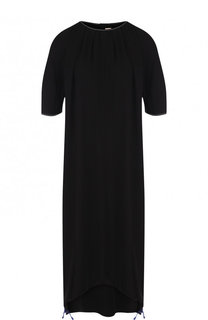 Однотонное платье-миди свободного кроя Marni