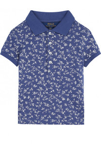 Хлопковое поло с принтом Polo Ralph Lauren